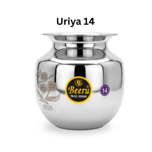 Beeru Stainless Steel Heavy Lota/Kalash/Dudh Kundi Milk Pot- 2.9 L , Size 14
