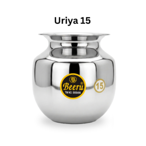 Beeru Stainless Steel Lota Size 15, 3.5 L Capacity, Multi-Purpose: for Lassi, Milkshake, Buttermilk, Curd