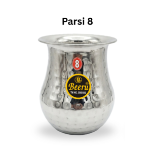 Beeru 600 ml Stainless Steel Long Neck Parsi Lota Glass for Drinking Water and Juice | Traditional Kalash Lota for Pooja | Parsi 8