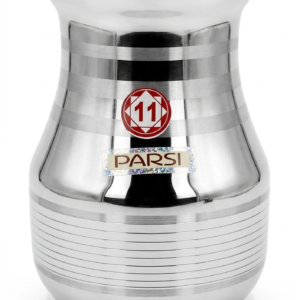 Beeru Stainless Steel Water Storage Parsi Lota | Kalash | Chambu | Tumbler for Pooja | Pongal | Marriage | Silver Large (320ML) | Parsi 11