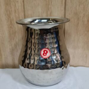 Beeru 600 ml Stainless Steel Long Neck Parsi Lota Glass for Drinking Water and Juice | Traditional Kalash Lota for Pooja | Parsi 8