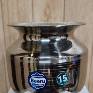 Beeru Stainless steel lota size 15