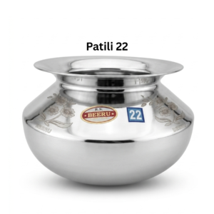 Stainless steel patili, size 22