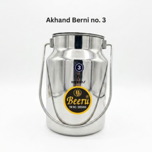 Beeru stainless steel akhand berni - Without joint, size 3